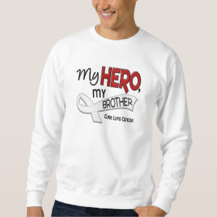 Sweatshirt Cancer de poumon MON HÉROS MON FRÈRE 42