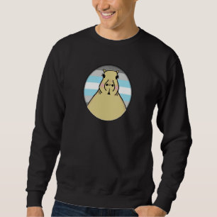 Sweatshirt Capybara LGBTQIA+ dans un cercle arc-en-ciel de fi