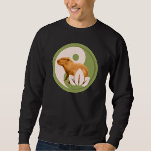 Sweatshirt Capybara Zen Yin Yang Nature Paisible