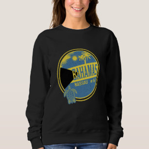 Sweatshirt Caraïbes Bahamas Nassau Vintage Vacances Tropical
