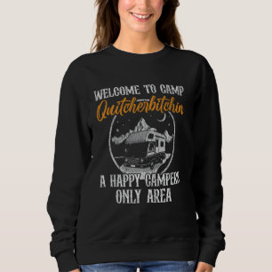 Sweatshirt Caravane Rétro Camping Caravaning Accueil Remorque