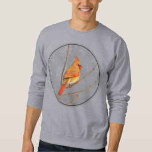 Sweatshirt Cardinal sur la peinture de branche - Art original