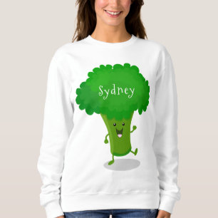 Sweatshirt Caricature de brocoli dansant Cute kawaii