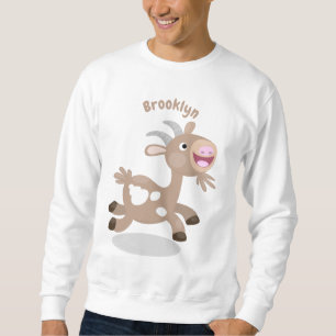 Sweatshirt Caricature de chèvre billy joyeux