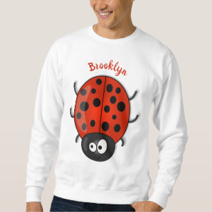 Sweatshirt Caricature de coccinelle rouge joyeux