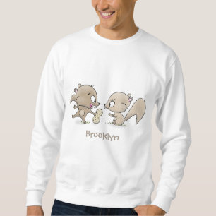 Sweatshirt Caricature d'écureuils marrants