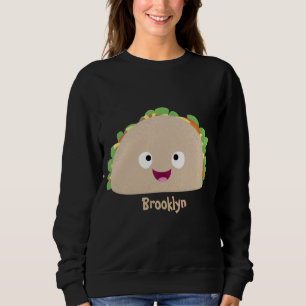Sweatshirt Caricature joli sourire taco dessin animé
