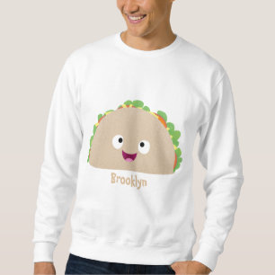 Sweatshirt Caricature joli sourire taco dessin animé