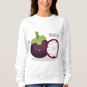 Sweatshirt Caricature mignonne mauve mangouste