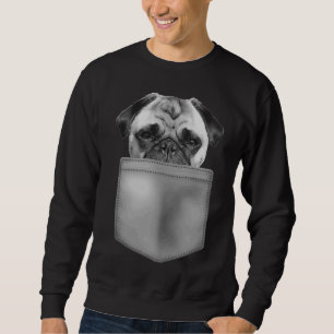 Sweatshirt Carlin Cadeaux Amoureux de les chiens Dans Pocket