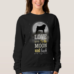 Sweatshirt Carlin Chien Aimer À La Lune