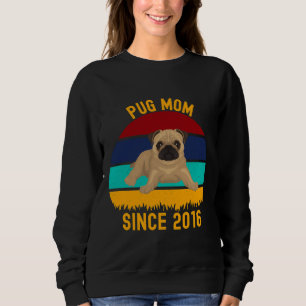 Sweatshirt Carlin Maman depuis 2016 - Drôle Chiens Citations