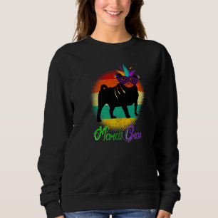 Sweatshirt Carlin Mardi Gras Carnival Party Mask Funny Parade