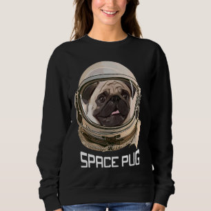 Sweatshirt Carlin spatial, visage carlin, amateurs de carlins
