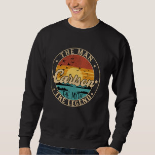 Sweatshirt CARLSON L'Homme Le Mythe La Légende Prénom