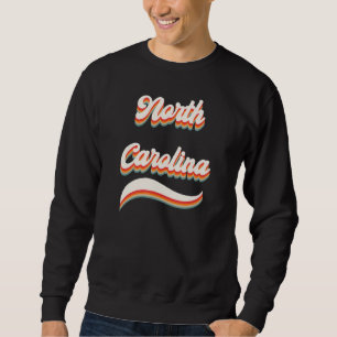 Sweatshirt Caroline du Nord Rétro Vintage Américaine États-Un