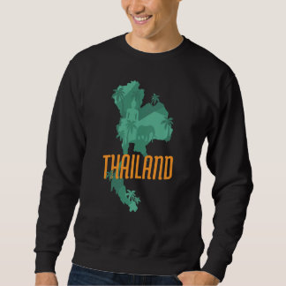Sweatshirt Carte de la Thaïlande patriotique thaïlandaise Car