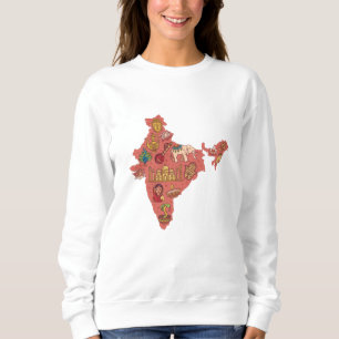 Sweatshirt Carte de l'Inde