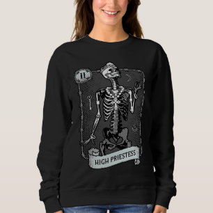 Sweatshirt Carte de Tarot de la Grande Prêtresse Occultisme F
