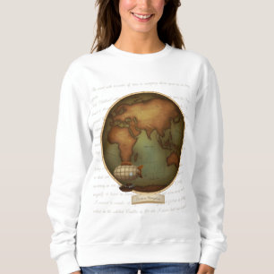 Sweatshirt Carte des hémisphères Est et Ouest 2 côtés