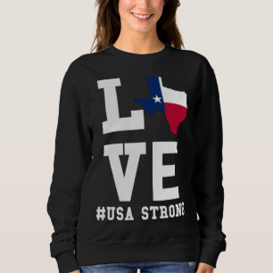 Sweatshirt Carte du Texas Graphique USA Conceptions graphique