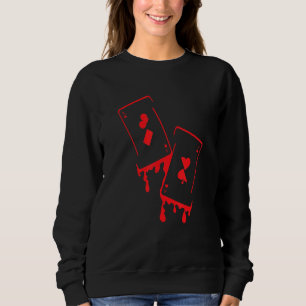 Sweatshirt Cartes de fusion I Joueur de Poker I Cartes de Pok