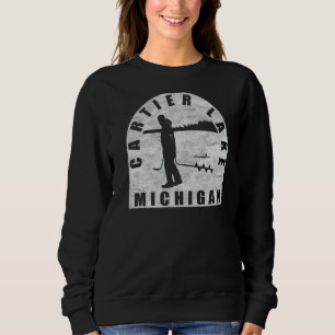 Sweatshirt Cartier Lake Ice Fishing Michigan