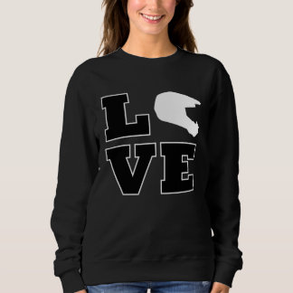 Sweatshirt Casque de moto cross Love pour hommes garçons enfa