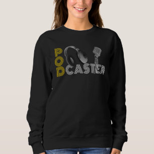 Sweatshirt Casque Microphone Podcast PodCaster