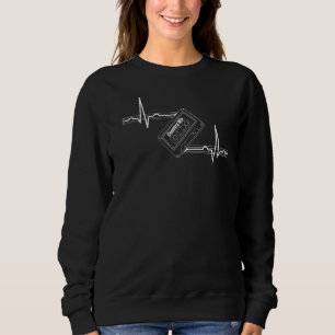 Sweatshirt Cassette Heartbeat Country Music Mix Retro Musicia