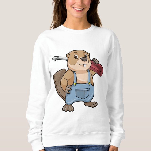 Sweatshirt Castor comme artisan avec clé (Devant)