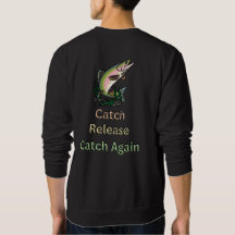 Catch Relâchez À Nouveau Catch. Pêcheurs, Noirs