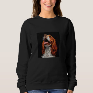 Sweatshirt Cavalier King Charles Spaniel Puppy Rire Graph