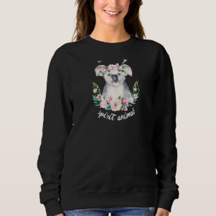 Sweatshirt Ce Koala Est Mon Esprit Animal Cute Koala Avec Flo