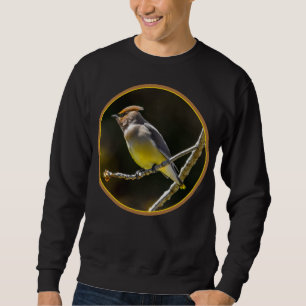 Sweatshirt Cèdre cire Songbird Photo originale Oiseau sauvage