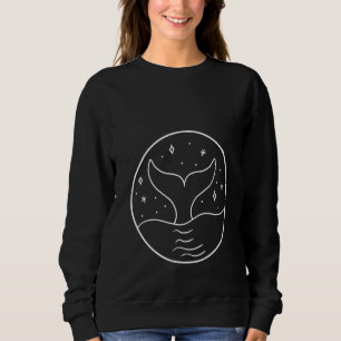 Sweatshirt Cercle de la queue de baleine dans le ciel nocturn