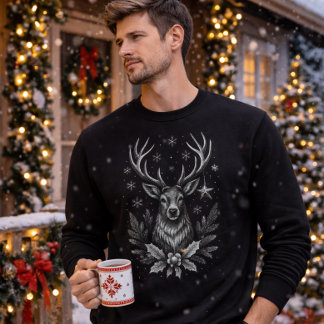 Sweatshirt Cerf d'hiver — Gardien du Nord