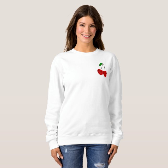 Sweatshirt Cerise de Chibi (Devant entier)