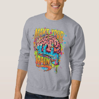 Sweatshirt Cerveau artistique unique