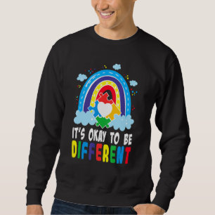 Sweatshirt C'est bon d'être différent Sensibilisation sur l'a