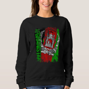 Sweatshirt C'Est Dans Mon Adn Afghanistan Drapeau Des Racines