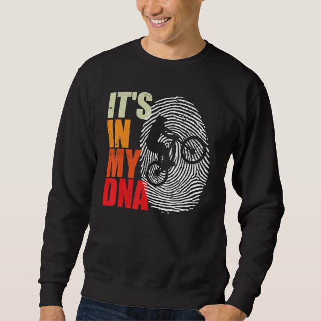 Sweatshirt C'est dans mon ADN de VTT (Devant)