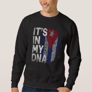 Sweatshirt C'est Dans Mon Adn Drapeau Cuba Fierté Cubaine Hom