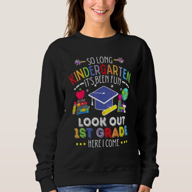 Sweatshirt C'est Fini La Maternelle Attention 1ère Année C'es (Devant)