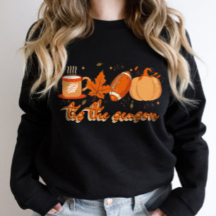 Sweatshirt C'est la saison Football Citrouille Automne Sweats