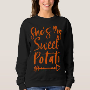 Sweatshirt C'est ma patate douce Halloween Thanksgiving Match