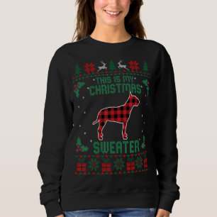 Sweatshirt C'Est Mon Chandail De Noël Bull Terrier Ugly Xm