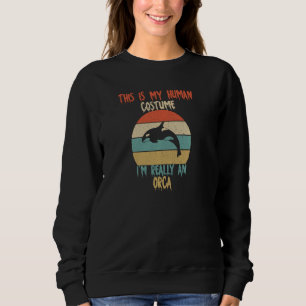 Sweatshirt C'est mon costume humain Je suis vraiment une bale