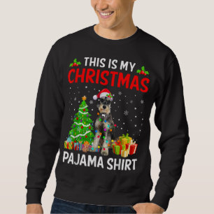 Sweatshirt C'Est Mon Jour De Noël Schnauzer Chien Pyjama Xmas