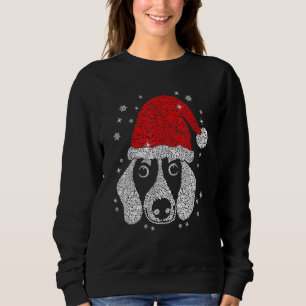 Sweatshirt C'Est Mon Pijama Santa Hat Dachshund